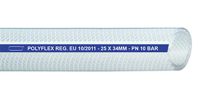 RMS.06.12 -- POLYFLEX - PVC FDA EU 10/2011 Tlačno crijevo za zrak/voda // Temp. -20°C do +60°C